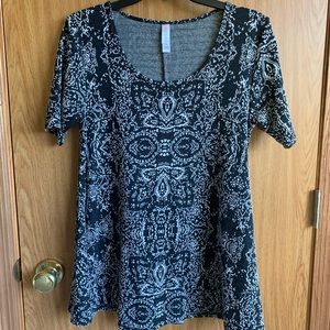 LuLaRoe Black and White Knit Dress sz S